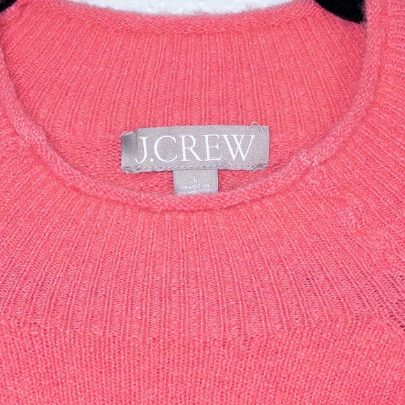 J. Crew Petunia‎ Pink Super Soft Yarn Rollneck Sweater Size Large - Picture 4 of 7
